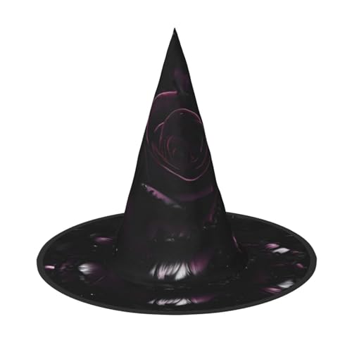 axzttupy Gothic Rose Print Halloween Hexenhut Unisex Karneval Kostüm Zubehör Party Cosplay und Festlich axzttupy Gothic Rose Print Halloween Hexenhut Unisex Karneval Kostüm Zubehör Party Cosplay und Festlich von axzttupy