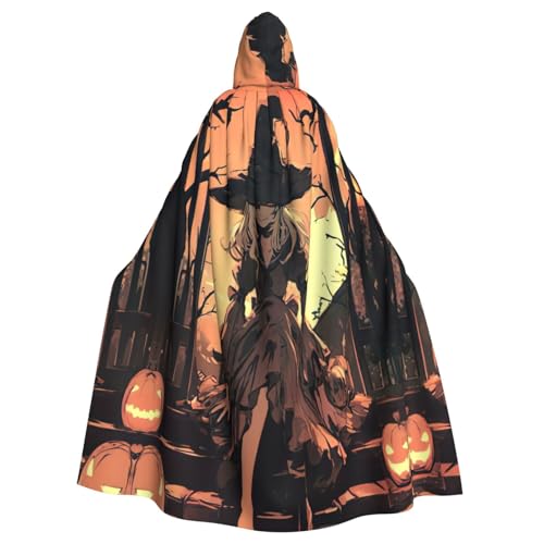 axzttupy Halloween-Horror-Druck, Unisex, Halloween-Kapuzenumhang, volle Länge, für mittelalterliche Renaissance-Cosplay-Kostüme axzttupy Halloween-Horror-Druck, Unisex, Halloween-Kapuzenumhang, volle Länge, für mittelalterliche Renaissance-Cosplay-Kostüme von axzttupy