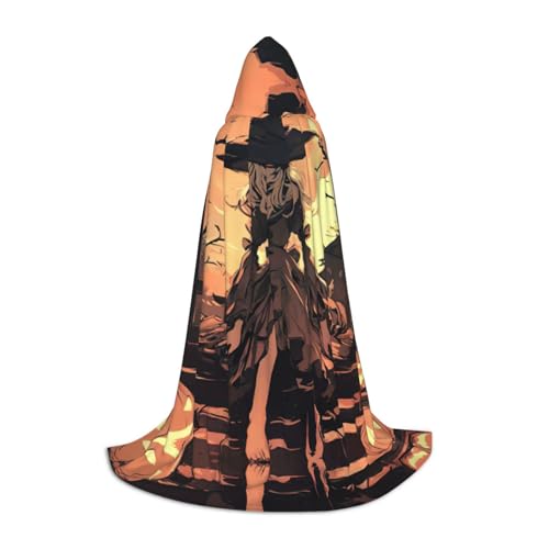 axzttupy Halloween-Horror-Druck, Unisex, mit Kapuze, volle Länge, Umhang für Zauberer, Weihnachten, Karneval, Halloween, Cosplay axzttupy Halloween-Horror-Druck, Unisex, mit Kapuze, volle Länge, Umhang für Zauberer, Weihnachten, Karneval, Halloween, Cosplay von axzttupy