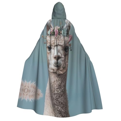 axzttupy I Love Alpacas 4 Print Erwachsene Kapuzenumhang Halloween Weihnachten Karneval Partys Mittelalter Motto Kostüm von axzttupy
