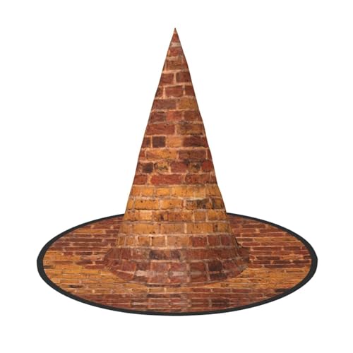 axzttupy Industrielle Ziegelmauer Hintergrund Druck Halloween Hexenhut Unisex Karneval Kostüm Zubehör Partys Cosplay und Festlich axzttupy Industrielle Ziegelmauer Hintergrund Druck Halloween Hexenhut Unisex Karneval Kostüm Zubehör Partys Cosplay und Festlich von axzttupy