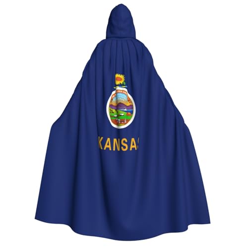 axzttupy Kansas Umhang mit Kapuze für Halloween, Cosplay, Karneval und Maskerade, Uni, Umhang von axzttupy