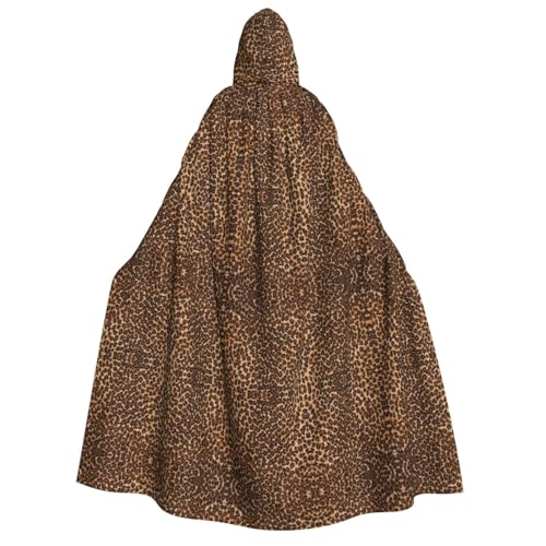 axzttupy Kapuzenumhang für Erwachsene, Leopardenmuster, Halloween, Weihnachten, Karneval, Partys, Mittelalter-Kostüm axzttupy Kapuzenumhang für Erwachsene, Leopardenmuster, Halloween, Weihnachten, Karneval, Partys, Mittelalter-Kostüm von axzttupy