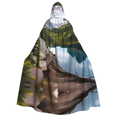 axzttupy Kapuzenumhang mit Gletscher-Nationalpark-Druck, für Halloween, Cosplay, Karneval und Maskerade-Partys, Uni, Umhang axzttupy Kapuzenumhang mit Gletscher-Nationalpark-Druck, für Halloween, Cosplay, Karneval und Maskerade-Partys, Uni, Umhang von axzttupy