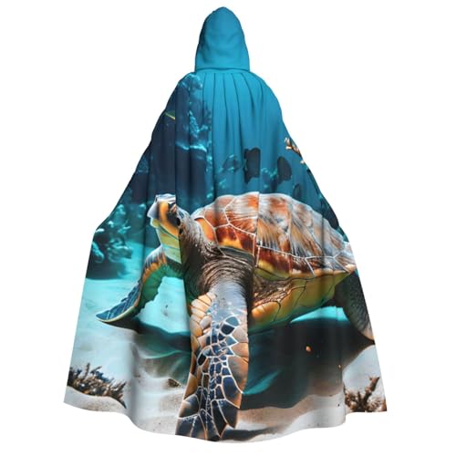 axzttupy Kapuzenumhang mit Meeresschildkröte, für Erwachsene, Halloween, Weihnachten, Karneval, Partys, Mittelalter-Kostüm axzttupy Kapuzenumhang mit Meeresschildkröte, für Erwachsene, Halloween, Weihnachten, Karneval, Partys, Mittelalter-Kostüm von axzttupy