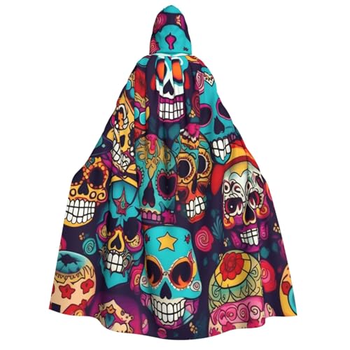 axzttupy Kapuzenumhang mit Totenkopf-Motiv für Erwachsene, Halloween, Weihnachten, Karneval, Partys, Mittelalter-Kostüm axzttupy Kapuzenumhang mit Totenkopf-Motiv für Erwachsene, Halloween, Weihnachten, Karneval, Partys, Mittelalter-Kostüm von axzttupy