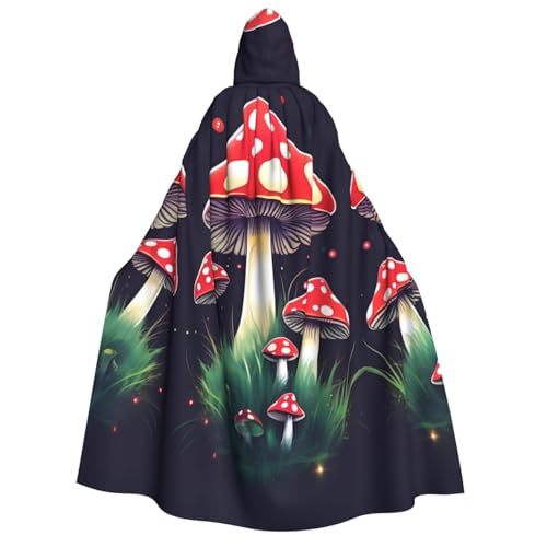 axzttupy Kapuzenumhang mit Zauberpilzen für Erwachsene, Halloween, Weihnachten, Karneval, Partys, Mittelalter-Kostüm axzttupy Kapuzenumhang mit Zauberpilzen für Erwachsene, Halloween, Weihnachten, Karneval, Partys, Mittelalter-Kostüm von axzttupy