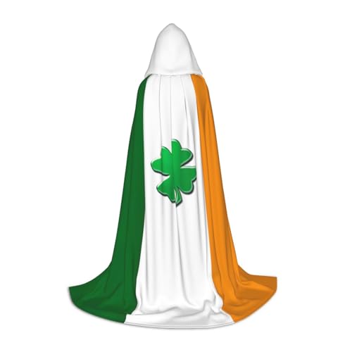 axzttupy Kapuzenumhang mit irischer Flagge, für Karneval, Halloween und Motto-Partys, bequemer Umhang axzttupy Kapuzenumhang mit irischer Flagge, für Karneval, Halloween und Motto-Partys, bequemer Umhang von axzttupy