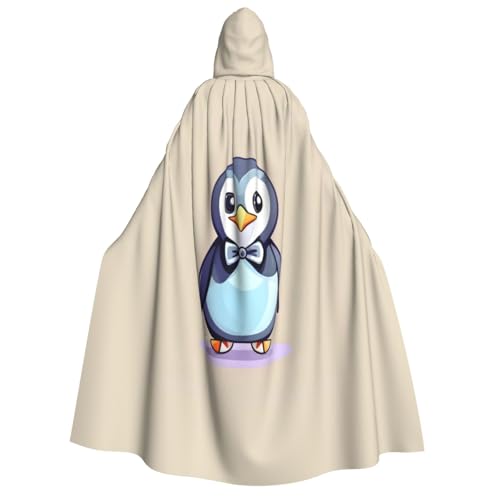 axzttupy Kapuzenumhang mit süßem Pinguin-Druck, für Halloween, Cosplay, Karneval und Maskerade-Partys, Uni, Umhang axzttupy Kapuzenumhang mit süßem Pinguin-Druck, für Halloween, Cosplay, Karneval und Maskerade-Partys, Uni, Umhang von axzttupy