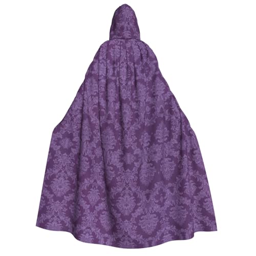 axzttupy Lila Druck Erwachsene Kapuzenumhang Halloween Weihnachten Karneval Partys Mittelalter Motto Kostüm von axzttupy