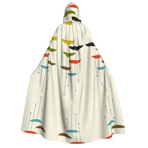 axzttupy Mid Century Modern Prints Print Erwachsene Kapuzenumhang Halloween Weihnachten Karneval Partys Mittelalter Thema Kostüm von axzttupy