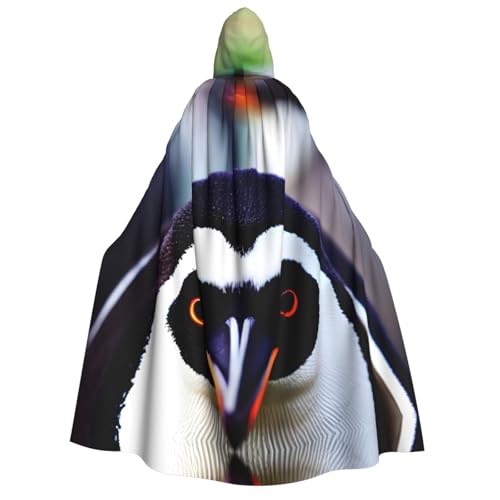 axzttupy Niedlicher Pinguin-Kopf-Aufdruck, Erwachsenen-Kapuzenumhang, Halloween, Weihnachten, Karneval, Partys, Mittelalter-Kostüm axzttupy Niedlicher Pinguin-Kopf-Aufdruck, Erwachsenen-Kapuzenumhang, Halloween, Weihnachten, Karneval, Partys, Mittelalter-Kostüm von axzttupy