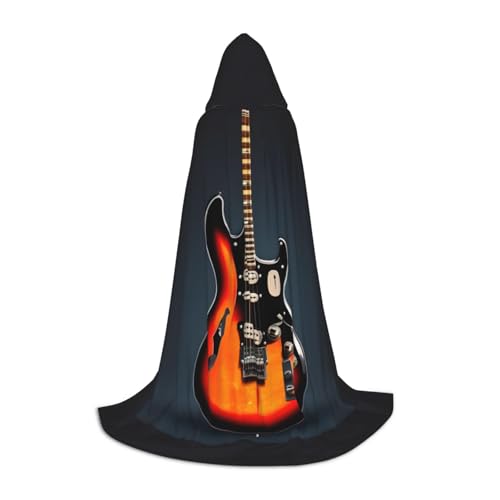 axzttupy Oranger Umhang mit Kapuze für Karneval, Halloween und Motto-Partys, bequemer Umhang mit E-Gitarren axzttupy Oranger Umhang mit Kapuze für Karneval, Halloween und Motto-Partys, bequemer Umhang mit E-Gitarren von axzttupy