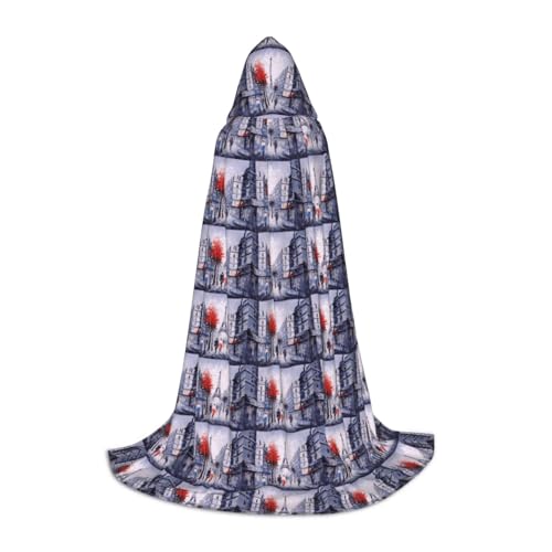 axzttupy Paris City Tree Eiffelturm Kunstdruck Kapuzenumhang Umhang für Karneval, Halloween und Motto-Partys, bequemer Umhang axzttupy Paris City Tree Eiffelturm Kunstdruck Kapuzenumhang Umhang für Karneval, Halloween und Motto-Partys, bequemer Umhang von axzttupy