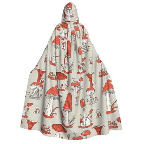 axzttupy Roter Pilz-Aufdruck, Erwachsenen-Kapuzenumhang, Halloween, Weihnachten, Karneval, Partys, Mittelalter-Kostüm axzttupy Roter Pilz-Aufdruck, Erwachsenen-Kapuzenumhang, Halloween, Weihnachten, Karneval, Partys, Mittelalter-Kostüm von axzttupy