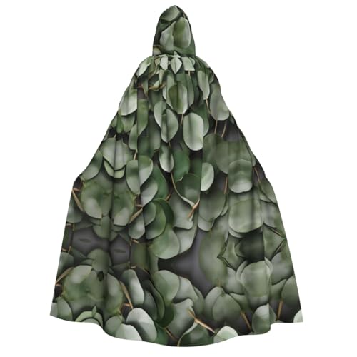 axzttupy Umhang mit Eukalyptusblättern, für Erwachsene, mit Kapuze, Halloween, Weihnachten, Karneval, Partys, Mittelalter-Kostüm axzttupy Umhang mit Eukalyptusblättern, für Erwachsene, mit Kapuze, Halloween, Weihnachten, Karneval, Partys, Mittelalter-Kostüm von axzttupy