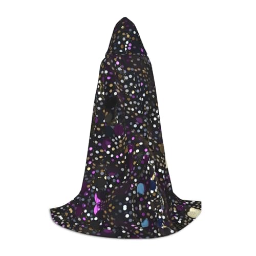 axzttupy Umhang mit Glitzer-Pailletten, Unisex, mit Kapuze, volle Länge, für Zauberer, Weihnachten, Karneval, Halloween, Cosplay axzttupy Umhang mit Glitzer-Pailletten, Unisex, mit Kapuze, volle Länge, für Zauberer, Weihnachten, Karneval, Halloween, Cosplay von axzttupy