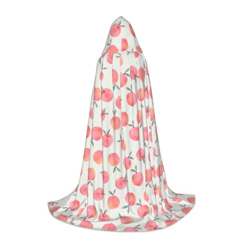 axzttupy Umhang mit Kapuze, rosa Pfirsichdruck, für Karneval, Halloween und Motto-Partys, bequemer Umhang axzttupy Umhang mit Kapuze, rosa Pfirsichdruck, für Karneval, Halloween und Motto-Partys, bequemer Umhang von axzttupy