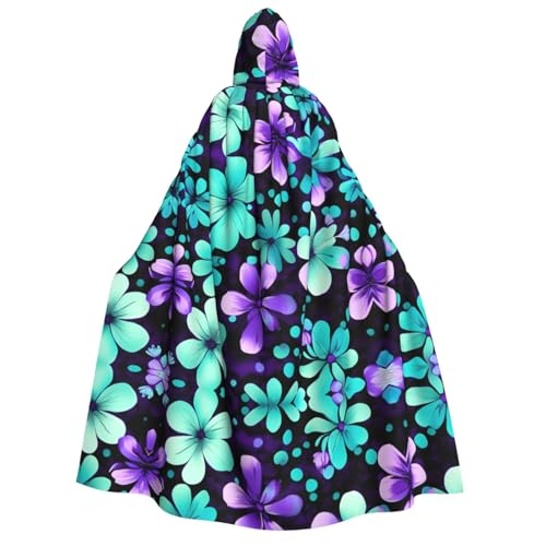 axzttupy Umhang mit Kapuze für Halloween, Cosplay, Karneval und Maskerade, Uni, Violett und Blaugrün axzttupy Umhang mit Kapuze für Halloween, Cosplay, Karneval und Maskerade, Uni, Violett und Blaugrün von axzttupy