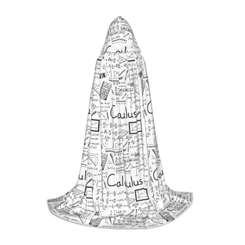 axzttupy Umhang mit Kapuze für Karneval, Halloween und Motto-Partys, Mathematik-Geometrie, Geek-Calculus-Druck, bequemer Umhang axzttupy Umhang mit Kapuze für Karneval, Halloween und Motto-Partys, Mathematik-Geometrie, Geek-Calculus-Druck, bequemer Umhang von axzttupy