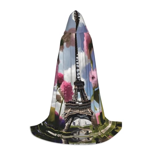 axzttupy Umhang mit Kapuze und Eiffelturm-Motiv, Unisex, mit Kapuze, für Zauberer, Weihnachten, Karneval, Halloween, Cosplay axzttupy Umhang mit Kapuze und Eiffelturm-Motiv, Unisex, mit Kapuze, für Zauberer, Weihnachten, Karneval, Halloween, Cosplay von axzttupy
