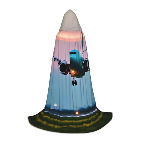 axzttupy Umhang mit Kapuze und Flugzeug in der Abendlichter, Unisex, für Zauberer, Weihnachten, Karneval, Halloween, Cosplay axzttupy Umhang mit Kapuze und Flugzeug in der Abendlichter, Unisex, für Zauberer, Weihnachten, Karneval, Halloween, Cosplay von axzttupy