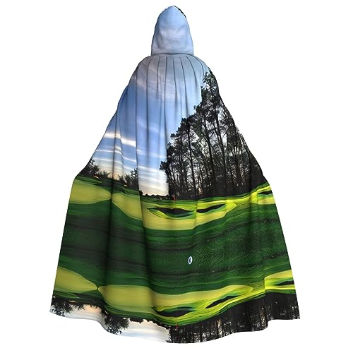 axzttupy Umhang mit Kapuze und Golfplatz- und Baumaufdruck, für Halloween, Cosplay, Karneval und Maskerade-Partys, Uni, Umhang axzttupy Umhang mit Kapuze und Golfplatz- und Baumaufdruck, für Halloween, Cosplay, Karneval und Maskerade-Partys, Uni, Umhang von axzttupy