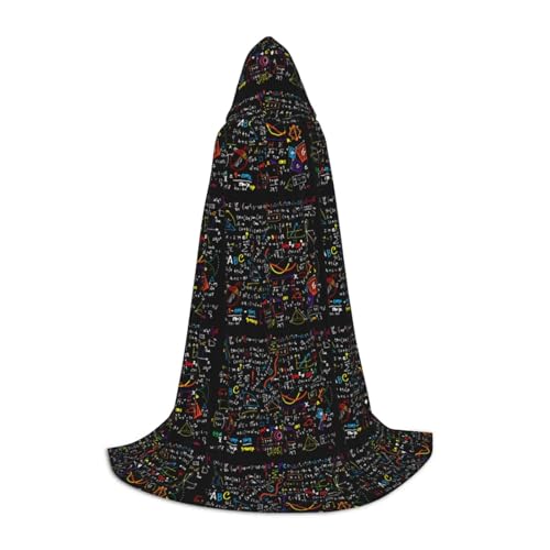 axzttupy Umhang mit Kapuze und Mathe-Formel-Druck, für Karneval, Halloween und Motto-Partys, bequemer Umhang axzttupy Umhang mit Kapuze und Mathe-Formel-Druck, für Karneval, Halloween und Motto-Partys, bequemer Umhang von axzttupy
