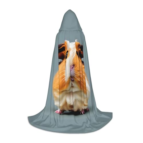 axzttupy Umhang mit Kapuze und Meerschweinchen-Druck, für Karneval, Halloween und Motto-Partys, bequemer Umhang axzttupy Umhang mit Kapuze und Meerschweinchen-Druck, für Karneval, Halloween und Motto-Partys, bequemer Umhang von axzttupy
