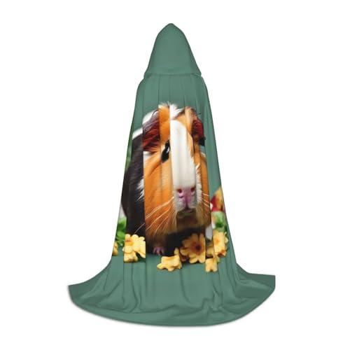 axzttupy Umhang mit Kapuze und Meerschweinchen-Motiv, für Karneval, Halloween und Motto-Partys, bequemer Umhang axzttupy Umhang mit Kapuze und Meerschweinchen-Motiv, für Karneval, Halloween und Motto-Partys, bequemer Umhang von axzttupy