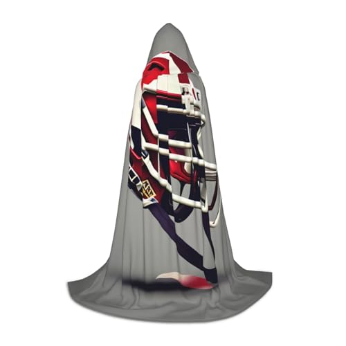axzttupy Umhang mit Kapuze und amerikanischem Fußball, Unisex, für Zauberer, Weihnachten, Karneval, Halloween, Cosplay von axzttupy