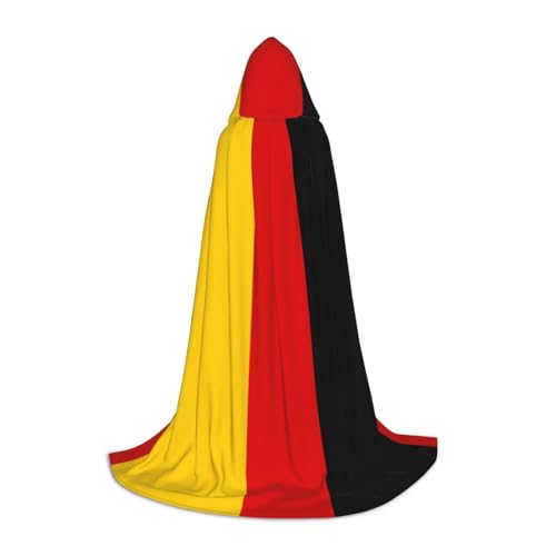 axzttupy Umhang mit deutscher Flagge, Unisex, mit Kapuze, für Zauberer, Weihnachten, Karneval, Halloween, Cosplay von axzttupy