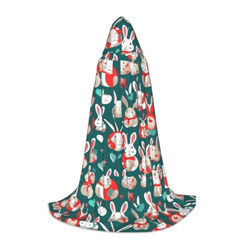 axzttupy Unisex Kapuzenumhang mit Hasen-Motiv, für Zauberer, Weihnachten, Karneval, Halloween, Cosplay axzttupy Unisex Kapuzenumhang mit Hasen-Motiv, für Zauberer, Weihnachten, Karneval, Halloween, Cosplay von axzttupy