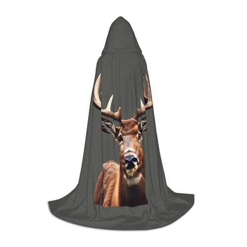axzttupy Unisex Kapuzenumhang mit Hirschmotiv, für Zauberer, Weihnachten, Karneval, Halloween, Cosplay axzttupy Unisex Kapuzenumhang mit Hirschmotiv, für Zauberer, Weihnachten, Karneval, Halloween, Cosplay von axzttupy