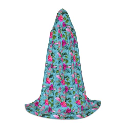 axzttupy Unisex Kapuzenumhang mit Kapuze, Motiv: Hello Hawaii, für Zauberer, Weihnachten, Karneval, Halloween, Cosplay von axzttupy
