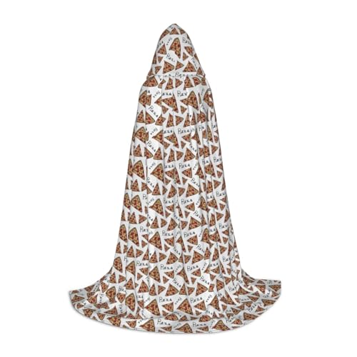 axzttupy Unisex-Kapuzenumhang mit Pizza-Muster, für Zauberer, Weihnachten, Karneval, Halloween, Cosplay axzttupy Unisex-Kapuzenumhang mit Pizza-Muster, für Zauberer, Weihnachten, Karneval, Halloween, Cosplay von axzttupy