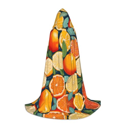 axzttupy Unisex Kapuzenumhang mit Zitrusfrüchten, für Zauberer, Weihnachten, Karneval, Halloween, Cosplay axzttupy Unisex Kapuzenumhang mit Zitrusfrüchten, für Zauberer, Weihnachten, Karneval, Halloween, Cosplay von axzttupy
