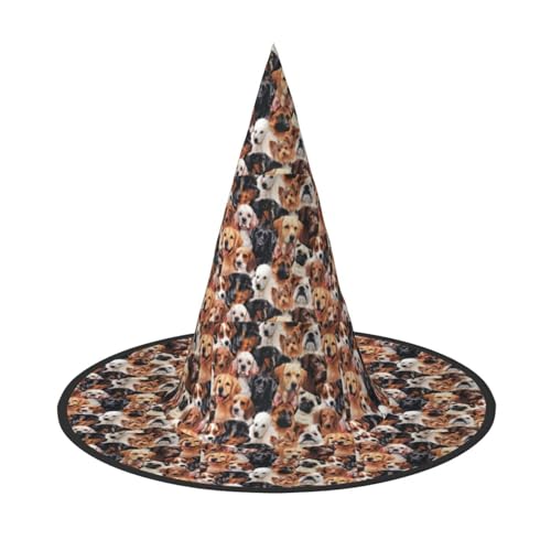 axzttupy Viele Hunde Druck Halloween Hexenhut Unisex Karneval Kostüm Zubehör Partys Cosplay und Festlich axzttupy Viele Hunde Druck Halloween Hexenhut Unisex Karneval Kostüm Zubehör Partys Cosplay und Festlich von axzttupy