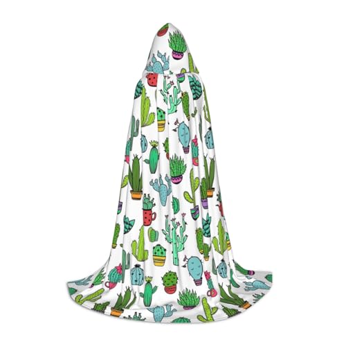 axzttupy Wunderschöner Sukkulenten-Druck, Unisex, mit Kapuze, Umhang in voller Länge, für Zauberer, Weihnachten, Karneval, Halloween, Cosplay axzttupy Wunderschöner Sukkulenten-Druck, Unisex, mit Kapuze, Umhang in voller Länge, für Zauberer, Weihnachten, Karneval, Halloween, Cosplay von axzttupy