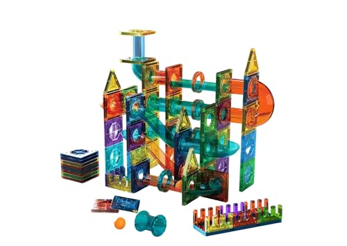 azora Magnetische 158 Bausteine Teile DIY Magnetspielzeug Magnetbausteine magnetspielzeug Bauklötze Magnete Kinder magnetische Magnetsteine Jungen Mädchen Haus und Schule von azora