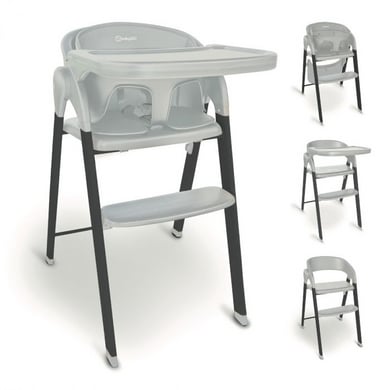 babyGO Hochstuhl Levels warm grey von babyGO