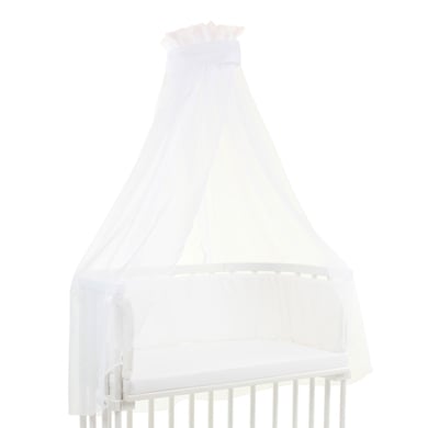 babybay® Himmel Piqué mit Band passend für alle Modelle weiß von babybay