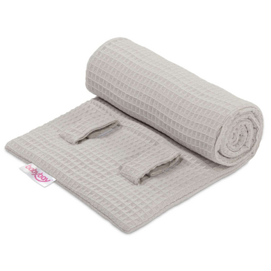 babybay Gitterschutz Waffelpiqué für Verschlussgitter alle Modelle weißgrau von babybay
