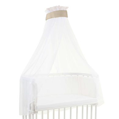 babybay Himmel Waffelpiqué mit Band passend für alle Modelle bis 96 cm Länge sand von babybay