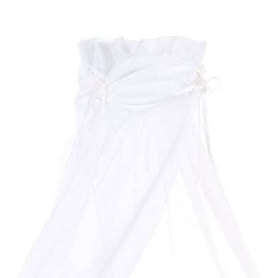 babybay Himmelstoff weiß/weiß 200 x 135 cm von babybay