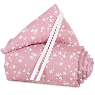 babybay Nestchen Piqué Maxi Beere Sterne weiß 168 x 24 cm babybay Nestchen Piqué Maxi Beere Sterne weiß 168 x 24 cm von babybay