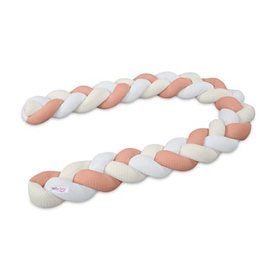 babybay Nestchenschlange Waffelpiqué geflochten 180 cm passend für alle Modelle weiß/ivory/apricot rosé babybay Nestchenschlange Waffelpiqué geflochten 180 cm passend für alle Modelle weiß/ivory/apricot rosé von babybay