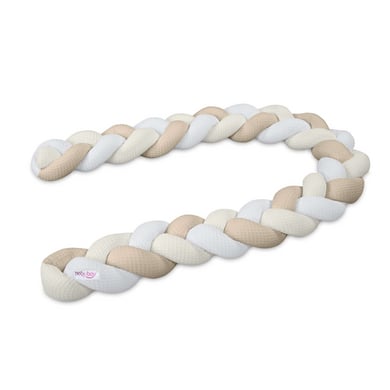 babybay Nestchenschlange Waffelpiqué geflochten 180 cm passend für alle Modelle weiß/ivory/sand babybay Nestchenschlange Waffelpiqué geflochten 180 cm passend für alle Modelle weiß/ivory/sand von babybay