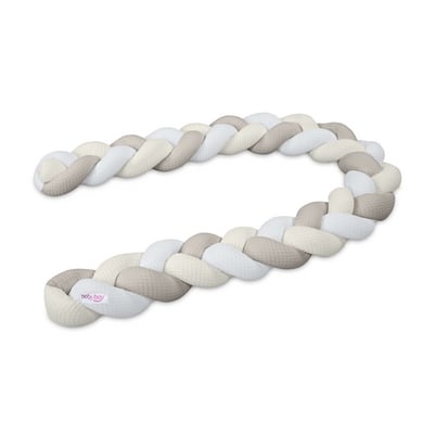 babybay Nestchenschlange Waffelpiqué geflochten 180 cm passend für alle Modelle weiß/ivory/sand babybay Nestchenschlange Waffelpiqué geflochten 180 cm passend für alle Modelle weiß/ivory/sand von babybay