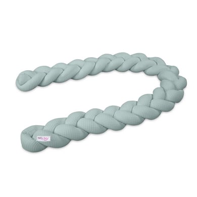 babybay Nestchenschlange Waffelpiqué geflochten 180 cm passend für alle Modelle zartblau babybay Nestchenschlange Waffelpiqué geflochten 180 cm passend für alle Modelle zartblau von babybay
